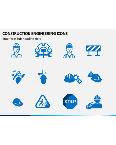 Construction Engineering Icons PPT slide 1