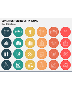 Construction Industry Icons PPT Slide 1