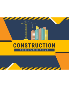 Construction Theme PPT Slide 1