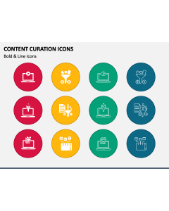 Content Curation Icons PPT Slide 1