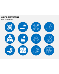 Contribute Icons PPT Slide 1