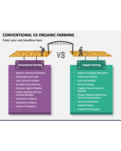 Conventional Vs Organic Farming PPT Slide 1