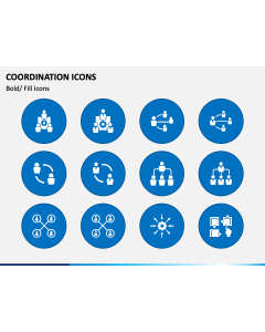 Coordination Icons PPT Slide 1