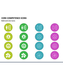 Core Competence Icons PPT Slide 1