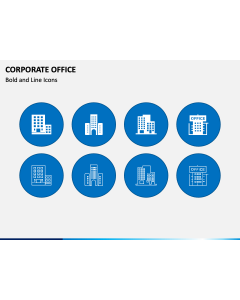 Corporate Office Icons PPT Slide 1