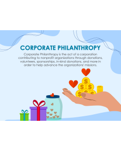 Corporate Philanthropy PPT Slide 1