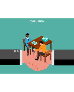 Corruption Graphics PPT Slide 1