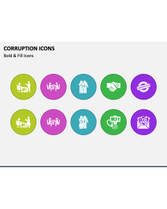 Corruption Icons PPT Slide 1