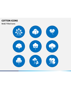 Cotton Icons PPT Slide 1