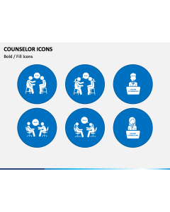 Counselor Icons PPT Slide 1