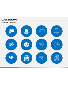 Courier Icons PPT Slide 1