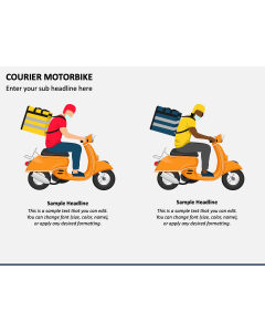 Courier Motorbike PPT Slide 1