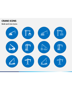 Crane Icons PPT Slide 1