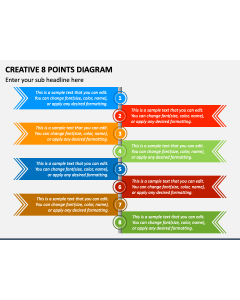 Creative 8 Points Diagram PPT Slide 1