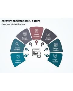 Creative Broken Circle - 7 Steps PPT Thumbnail