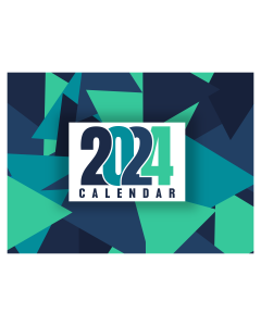 Creative Calendar 2024 PPT Slide 1
