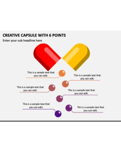 Creative Capsule with 6 Points PPT Slide 1