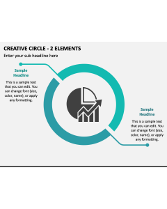 Creative Circle - 2 Elements PPT Slide 1