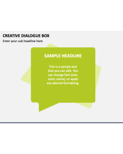 Creative Dialogue Box PPT Slide 1
