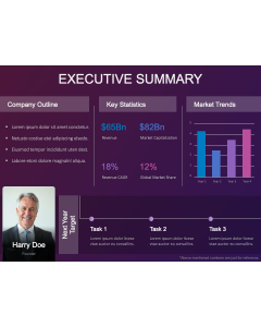 Creative Executive Summary Slide PPT Thumbnail