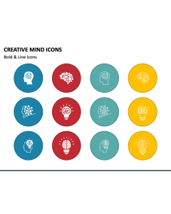 Creative Mind Icons PPT Slide 1