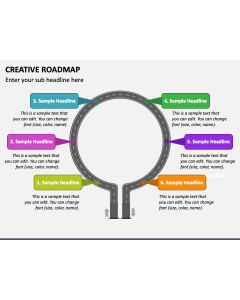 Creative Roadmap PPT Slide 1