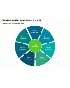 Creative Wheel Diagram - 7 Slices PPT Thumbnail