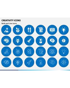 Creativity Icons PPT Slide 1
