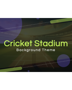 Cricket Stadium Background Theme PPT Thumbnail