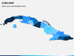 Cuba map PPT slide 1