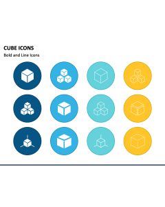 Cube Icons PPT Slide 1