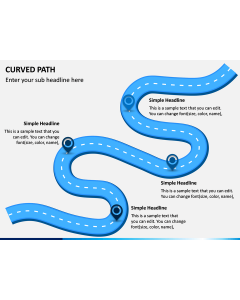 Curved Path PPT Slide 1