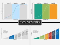 Curve and trends chart PPT cover slide