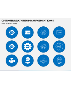 Customer Relationship Management Icons PPT Slide 1