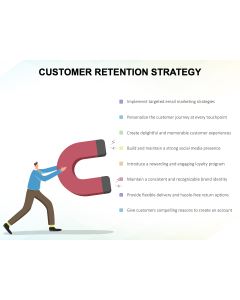 Miniatura de presentación PPT sobre estrategia de retención de clientes