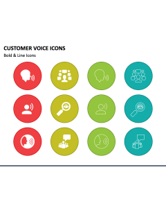 Customer Voice Icons PPT Slide 1