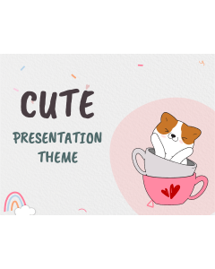 Cute Presentation Theme PPT Slide 1