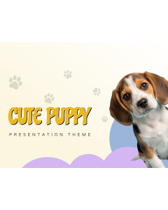 Cute Puppy Theme PPT Thumbnail