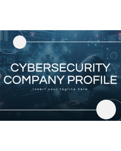Cybersecurity Company Profile PPT Slide 1