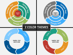 Cycle diagram PPT cover slide 