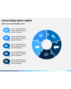 Cycle Puzzle With 5 Parts PPT Slide 1