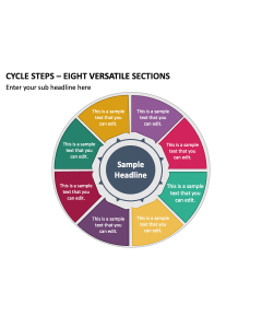 Cycle Steps - Eight Versatile Sections PPT Thumbnail