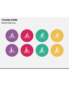 Cycling Icons PPT Slide 1