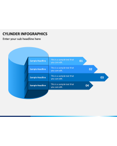 Cylinder Infographics PPT Slide 1