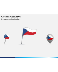 Czech Republic Flag PPT Slide 1