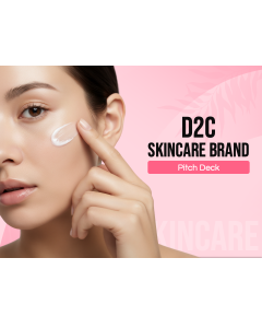 D2C Skincare Brand Pitch Deck PPT Thumbnail