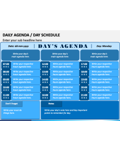 Daily Agenda PPT Slide 1