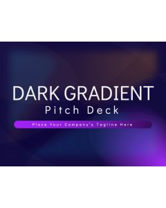 Dark Gradient Pitch Deck PPT Slide 1