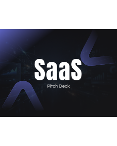 Dark Mode Pitch Deck for SaaS PPT Thumbnail