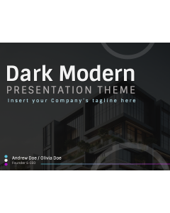 Dark Modern Theme PPT Thumbnail